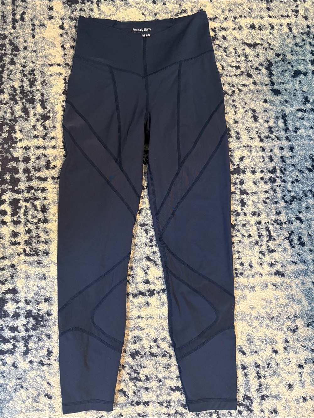 Sweaty Betty Black High-Waist Girls' Seam-Detail Leggings